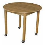 Wood Designs Mobile Mesa Redonda De Madera Dura De 36  C