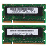 2 Units Ddr2, 4 Gb, Ram, 800 Mhz, Pc2 Sodimm 2rx8, 200 Pi