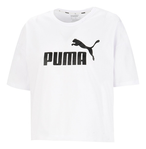 Remera Puma Mujer Ess Cropped Logo Tee