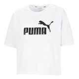 Remera Puma Mujer Ess Cropped Logo Tee