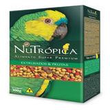 Ração Super Premium Nutrópica Papagaio Fruta Extrusados 300g