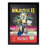 Quadro Capa Ninja Gaiden 2 Nes Nintendo Retro A3 33x45cm