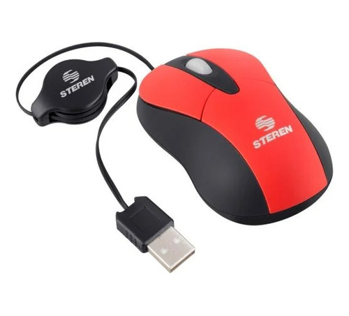 Mini Mouse Usb 800 Dpi Con Cable Retráctil