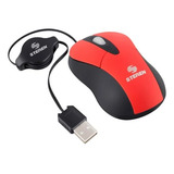 Mini Mouse Usb 800 Dpi Con Cable Retráctil