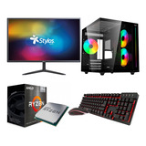 Computadora Completa Ryzen 5 5600g 8gb 960gb 18.5 Gamer Rgb 