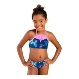 Biquini Infantil Moda Praia Verão Borbole Proteção Uv50 1ao7