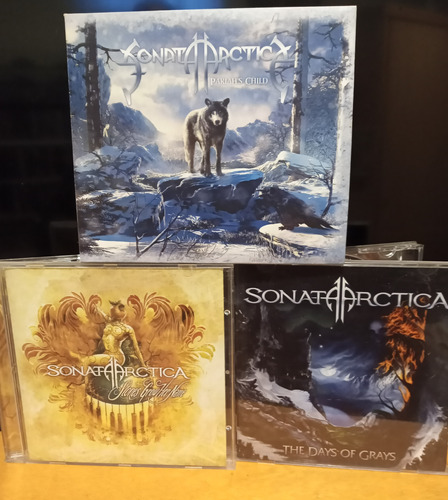 Sonata Arctica /lote X 3cds / Days+stones+pariah / Arg