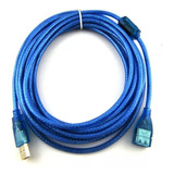 Cable Usb Macho A Usb Hembra 10 Metros 2.0 Con Filtro Ml