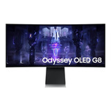 Monitor Gamer Curvo Samsung Odyssey Oled G8 S34bg85 Lcd 34  Plateado 100v/240v
