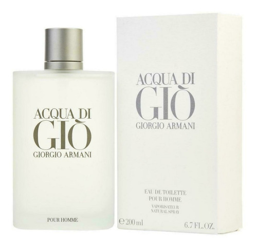 Perfume Acqua Di Gio De Armani Hombre 200 Ml Eau De Toilette Nuevo Original