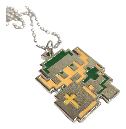 Collar Metal The Legend Of Zelda 8 Bit Link Dije Colgante 