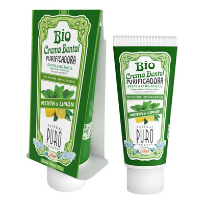 Pasta Dental Natural Bio Sin Sulfato Ni Fluor Menta Limón Boti-k Puro | MercadoLibre