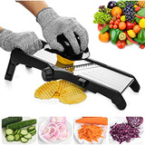 Mandolina Para Alimentos Y Vegetales -vekaya Slicer Ajustabl