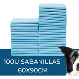 100 Pañales Tipo Sabanillas Mascotas Perros Y Gato 90x60cm