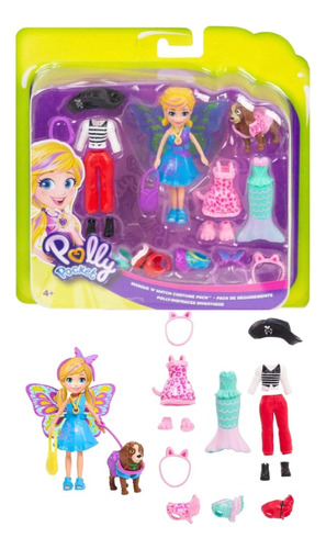 Muñeca Polly Pocket Paquete De Disfraces Mattel Dm15