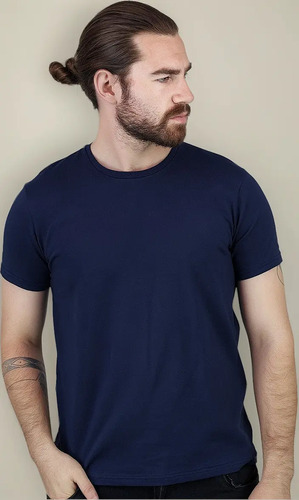 Playera Básica Manga Corta Muscle Fit Algodón Premium Strech