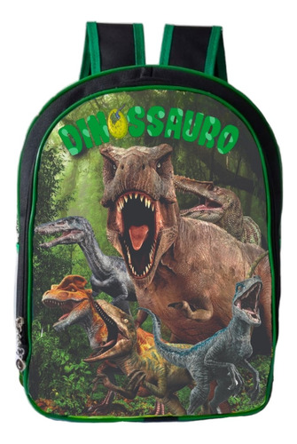 Mochila De Costas Masculina Infantil Escolar - Dinossauro