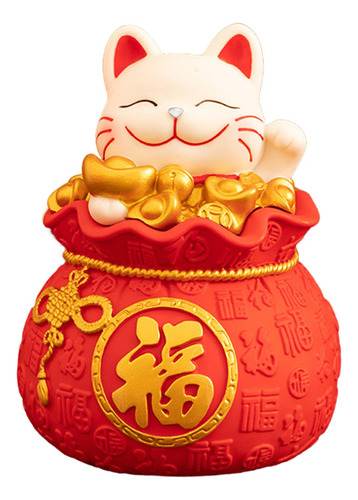 Figura De Gato De Prosperidad, Caja Decorativa Feng Shui