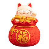Figura De Gato De Prosperidad, Caja Decorativa Feng Shui
