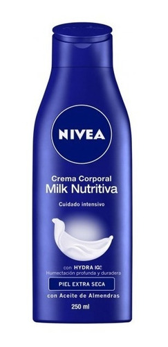 Crema Corporal Milk Nutritiva 48h 250ml Nivea
