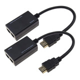 Prolongador Alargue Hdmi Por Utp Extension Hasta 30m Full Hd