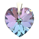 Dije Cristal Swarovski Corazon 18mm Plata 925