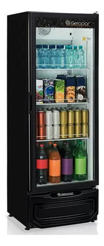 Refrigerador Vertical 414l Porta De Vidro Gelopar Gptu-40/pr