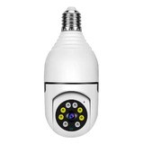 Câmera Segurança 360g Lampada Interna Wi-fi Baba Eletronica