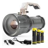 Lanterna Super Zoom Leds T6 3 Baterias 98000w New Power