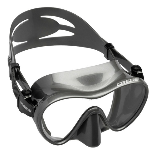 Visor Cressi F1 Frameless Buceo Snorkeling Apnea !! Color Gris