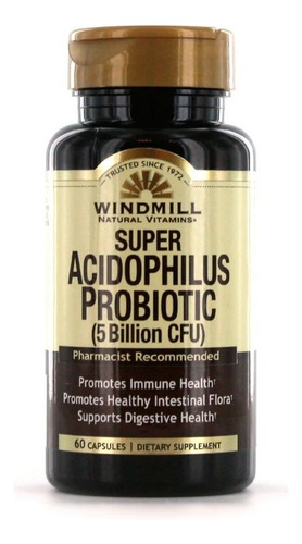 Probioticos Windmill - 5 Billon Cfu - 60 Capsulas