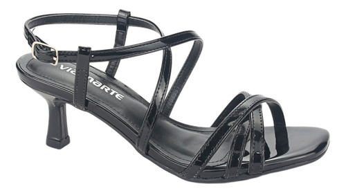 Sandalia Via Marte Mujer 23-18503 V Preto Casual