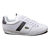 Tenis Lacoste Chaymon 0722 Blanco Para Hombre 