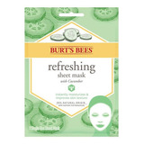 Máscara Facial De Tela Burt's Bees Refreshing Cucumber 1 Un