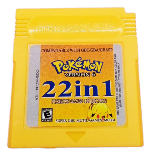 Cartucho Pokémon Collection 22 In 1 - Gameboy 