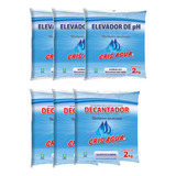 Kit Piscina 3 Sulfato De Alumínio 2kg 3 Barrilha 2kg 