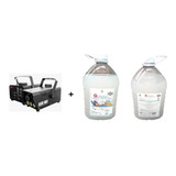 Kit Maquina De Humo Para Sanitizar 400w Con Liquido 4 Lts.