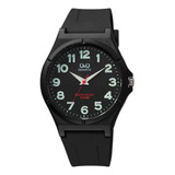 Reloj Q&q Qyq Vq66j024y Deportivo Silicona Hombre + Estuche 