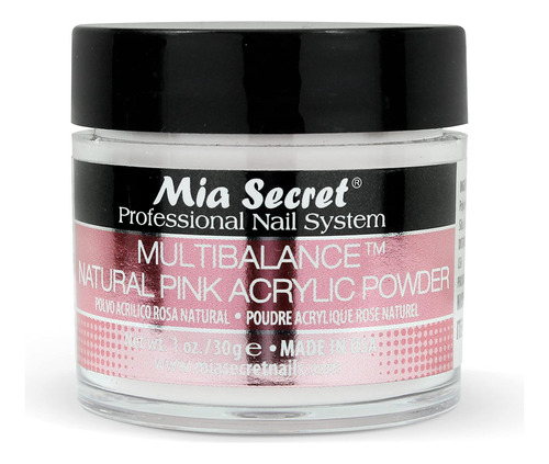 Mia Secret Multibalance - Polvo Acrílico Para Uñas, Color.