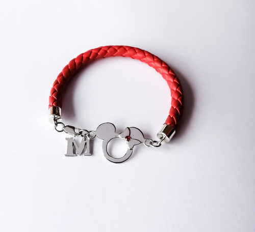 Pulsera Personalizada De Mickey Mouse Plata 925