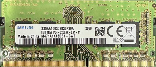 Samsung 8gb Ddr4 3200mhz Sodimm Pc4-25600 Cl22 Para Notebook