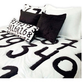 Edredon 3d Black Number Sencillo My Home Store