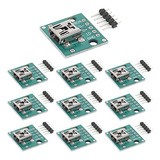 Adaptador Micro Usb A Dip 2.54mm 5pin - B Tipo Pcb