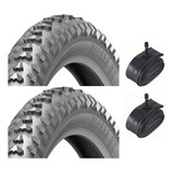 Par Pneu Bicicleta Levorin Excess Aro 20 X 1.75 + 2 Camaras Cor Preto