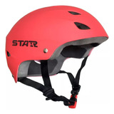 Casco Star Rojo Para Deporte Kitesurf Windsurf Kayak Rafting