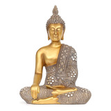 Estatua De Buda Dorada, Decoración Zen Para Sala Estar