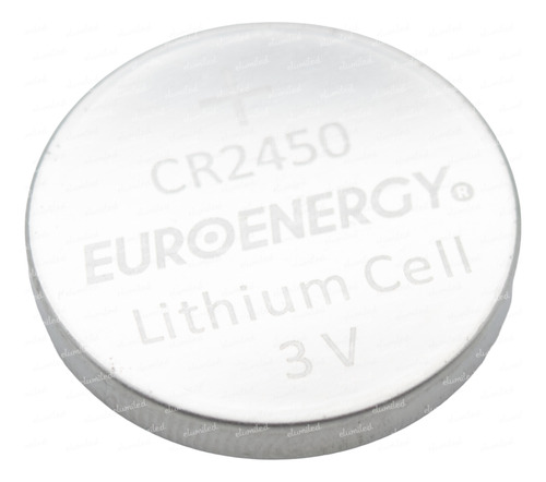 Pila Boton Cr2450 2450 24x5mm Lithium Euroenergy