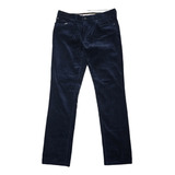 Pantalon Ralph Lauren 32x32 Pana Azul Slimfit