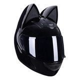 Casco De Motocicleta Con Orejas De Gato For Mujer, Cara Xts