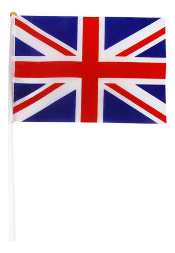 Paquete De 12 Piezas Pequeña Mano Ondulada Bandera Uk